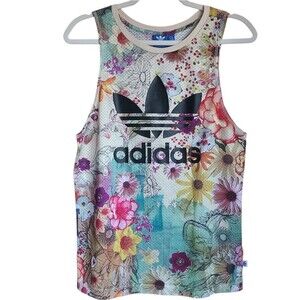 adidas originals X farm rio collab jardin tank top womens XS